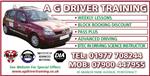 A G Driver Training - Pontefract