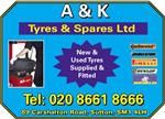 A & K Tyres & Spares Ltd - Sutton