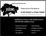 Andrews Tree Services - Sowerby Bridge