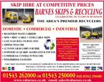 Barnes Skips & Recycling - Lichfield