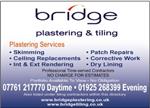 Bridge Plastering & Tiling - Warrington