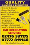 C M C Decorating Services - Coventry