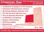 Chapman Gee Computer Services Ltd - Ashton-Under-Lyne