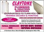 Claytons Plumbing & Heating Services - Nottingham