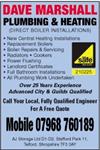 Dave Marshall Plumbing & Heating - Telford