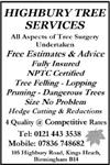 Highbury Tree Services - Birmingham