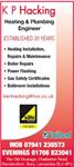 KP Hacking Central Heating & Plumbing Services - Bury