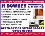 M Downey Plumbing & Heating - Birmingham