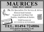 Maurices Pet Shop - Amersham