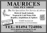 Maurices The Pet Shop - Amersham