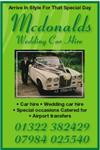 McDonalds Wedding Car Hire - Greenhithe