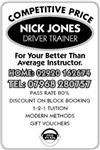 Nick Jones Driver Trainer