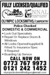 Olympic Locksmiths Carpentry - Birmingham