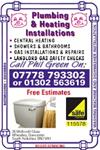 Plumbing & Heating Installations - Doncaster