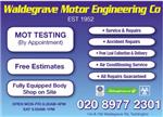 Waldegrave Motor Engineering Co - London